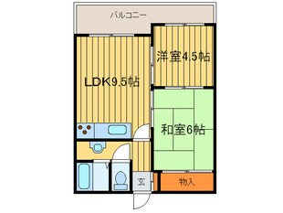 サンハイツ福住の物件間取画像